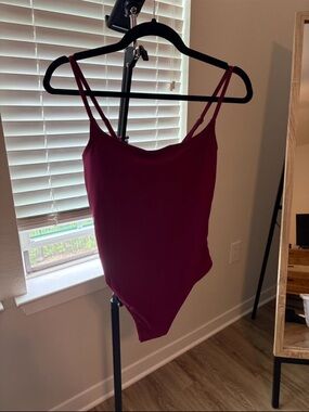 NWOT Wine Colored Bathing Suit